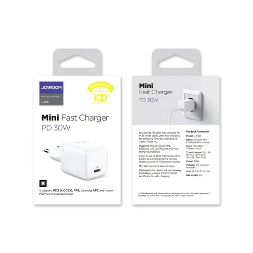 Joyroom L-P301 30W PD 3.0 PPS Mini fast Charger