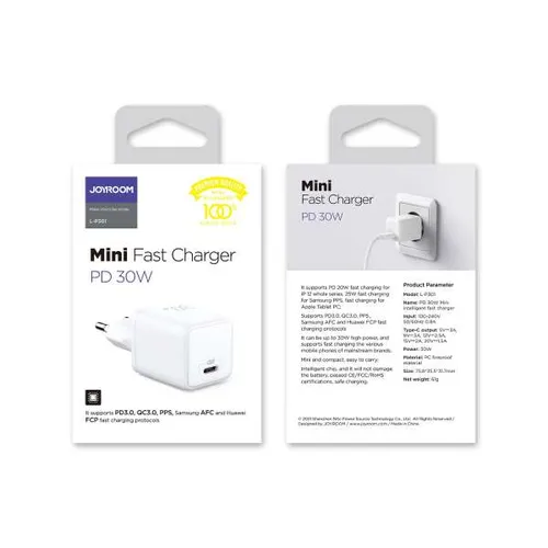 Joyroom L-P301 30W PD 3.0 PPS Mini fast Charger