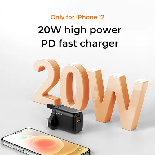 Joyroom L-QP203 20W PD + QC3.0 Dual Port Travel Adapter