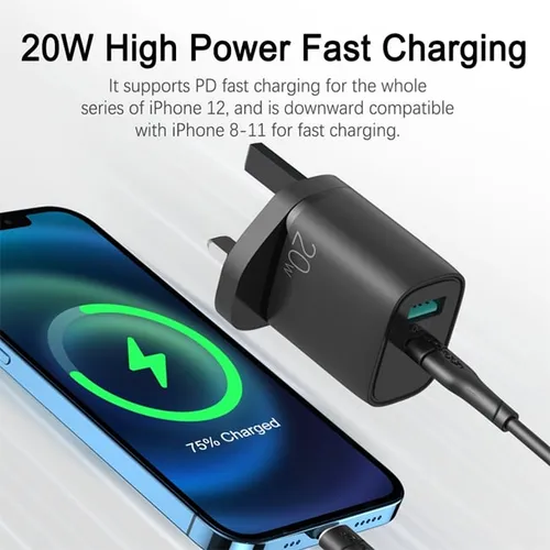 Joyroom L-QP205 20W PD + QC3.0 Dual Port Travel Adapter