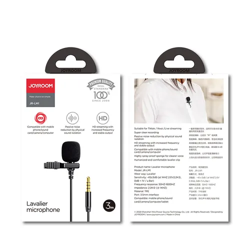 JOYROOM Lavalier Microphone 3M JR-LM1