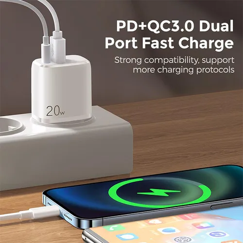 Joyroom LG3028E3 Dual Port PD 20W QC3.0 Adapter