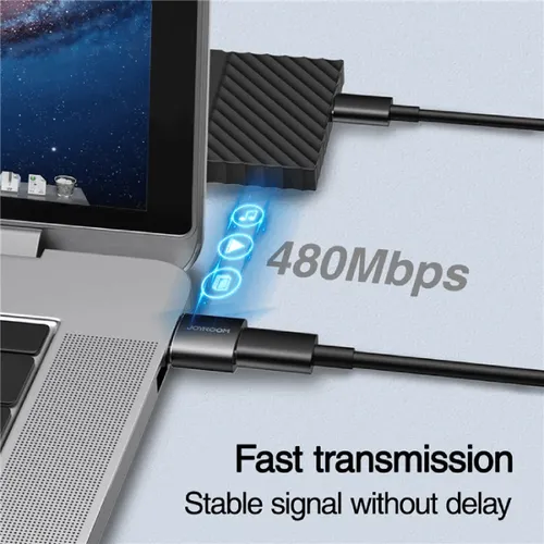 JOYROOM S-H152 USB Male to Type-C Female Adapter Converter - 2 PCS