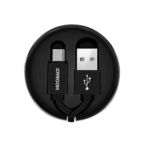 Joyroom S-M346 Retractable 1m/3.3ft Charging Micro USB Data Cable (Black)