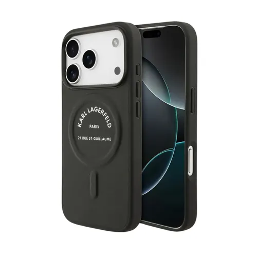 Karl Lagerfeld Magsafe PU Case for iPhone 17 Pro/17 Pro Max - Black