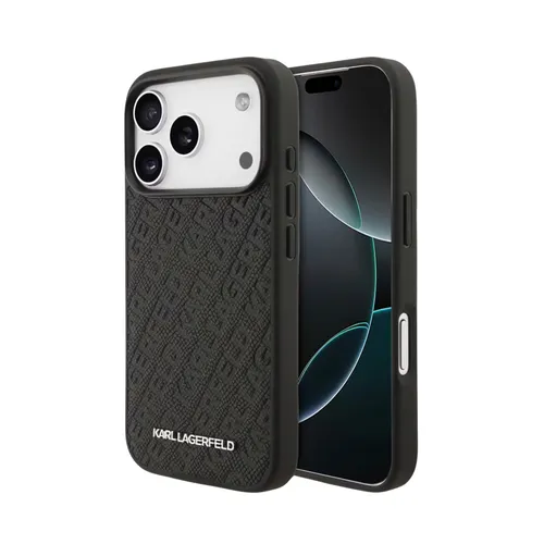 Karl Lagerfeld Magsafe PU Full Wraped Case for iPhone 17 Pro Max - Black