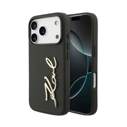 Karl Lagerfeld Magsafe PU Script Logo Case for iPhone 17 Pro - Black