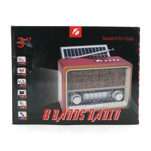 KBorad KTF-1668 Solar Charging Wireless Portable Radio Speaker