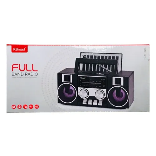 KBorad KTF-2210 Bluetooth Speaker Radio With Solar Energy