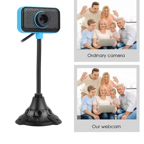 Kebidu Blue Matte HD Webcam with Microphone
