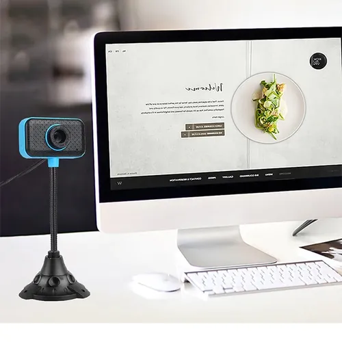 Kebidu Blue Matte HD Webcam with Microphone