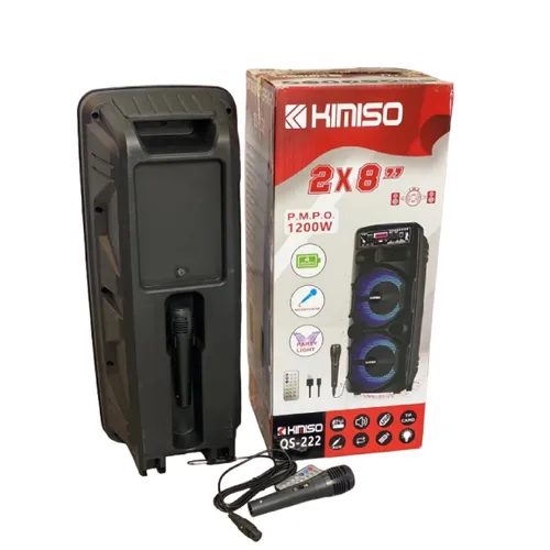 Kimiso QS-222 Multi-Function Double 8inch Outdoor Wireless Speaker