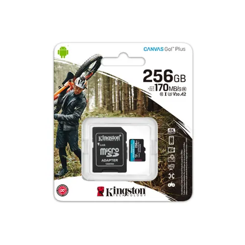 Kingston Canvas Go Plus 256GB 170MB/s microSD Memory Card
