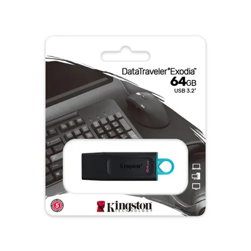 Kingston DataTraveler Exodia 64GB USB 3.2 Flash Drive
