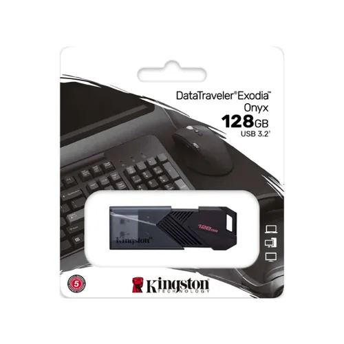 Kingston DataTraveler Exodia Onyx 128GB USB 3.2 Flash Drive