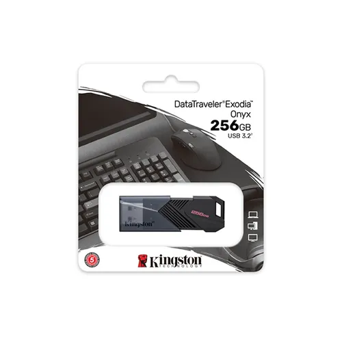 Kingston DataTraveler Exodia Onyx 256GB USB 3.2 Flash Drive