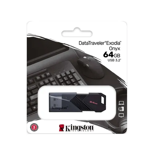 Kingston DataTraveler Exodia Onyx 64GB USB 3.2 Flash Drive