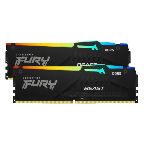 Kingston FURY Beast 32GB DDR5 5600MHz RGB (16GBx2) Memory