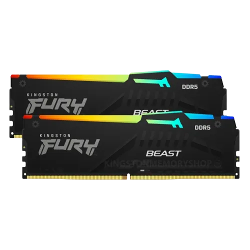 Kingston FURY Beast 32GB DDR5 5600MHz RGB (16GBx2) Memory