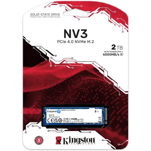 Kingston NV3 2TB PCIE 4.0 NVMe M.2 SSD