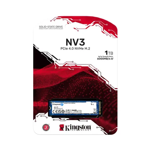 Kingston NV3 NVMe 1TB PCIe Gen 4.0 SSD