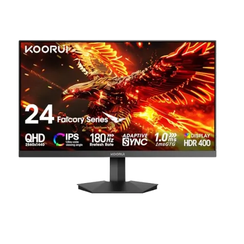 KOORUI 24" G2421V IPS 2K 180Hz Gaming Monitor