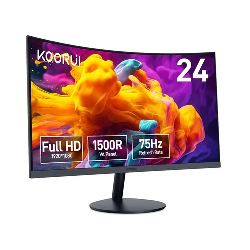 KOORUI 24N5CA 24" 75Hz Curved Monitor