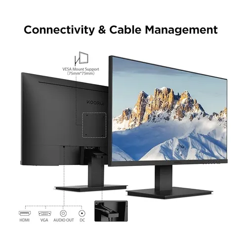 KOORUI 27N1 27 inch 75HZ FHD 1920x1080p Gaming Monitor