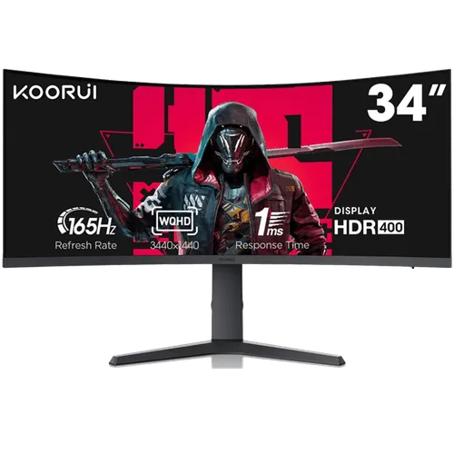 Koorui 34E6UC 34" (3440 x 1440) VA 165HZ SRGB 100% HDR400