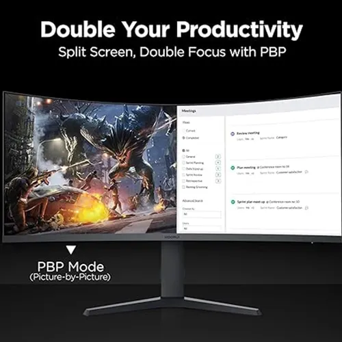 KOORUI 34E6UC 34 inch 165Hz WQHD VA 3440×1440 Gaming Monitor