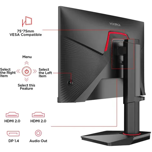 KOORUI G2511E 25-inch IPS FHD 320Hz Gaming Monitor