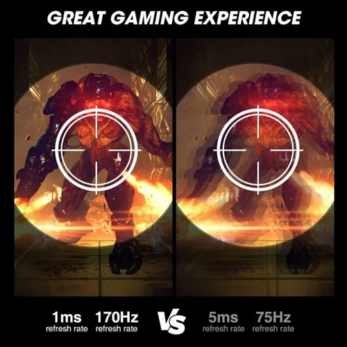 KOORUI GN07 27 inch 170Hz QHD IPS 2560x1440p GAMING MONITOR