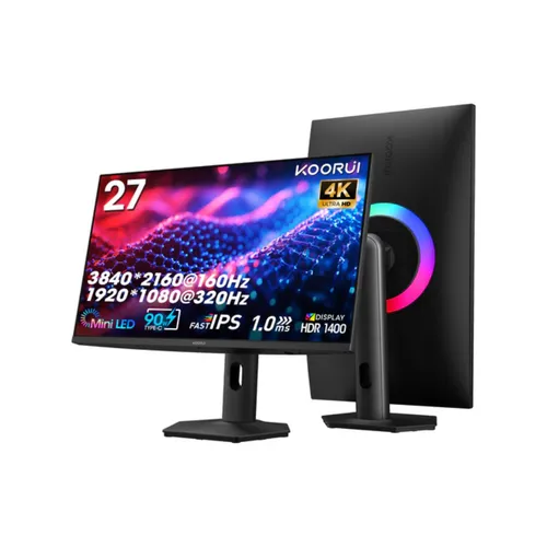 KOORUI S2741LM 27 inch 4K 320Hz Mini LED HDR1400 Gaming Monitor
