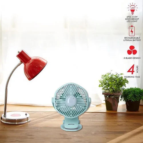 Krypton KNF5405 Rechargeable Mini Fan with Led