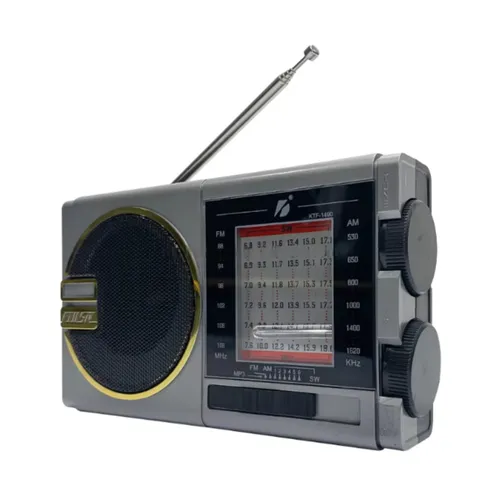 KTF-1490 Bluetooth Speaker Radio With Torch Light And Solar Energy