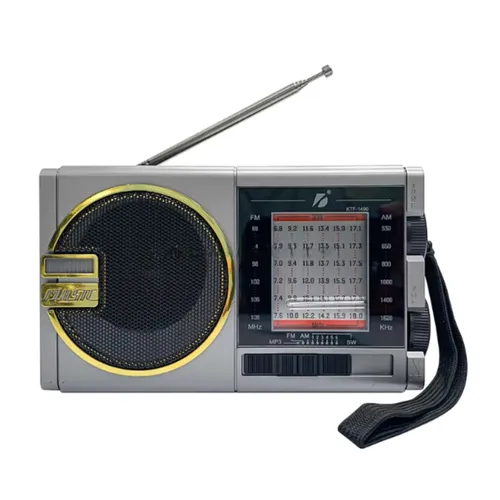 KTF-1490 Bluetooth Speaker Radio With Torch Light And Solar Energy