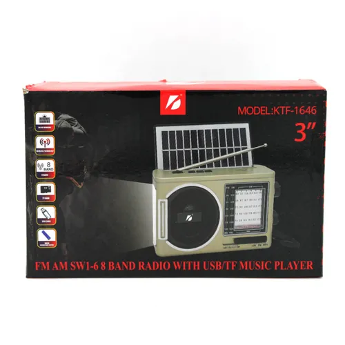 KTF-1646 Solar Charging Wireless Portable Radio Speaker