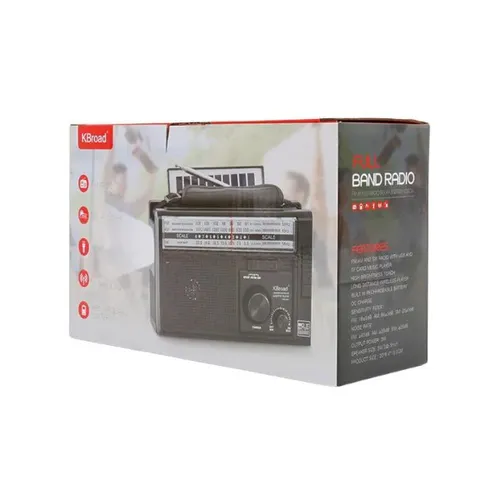 KTF-2011 Bluetooth Radio With Flashlight And Solar Panel