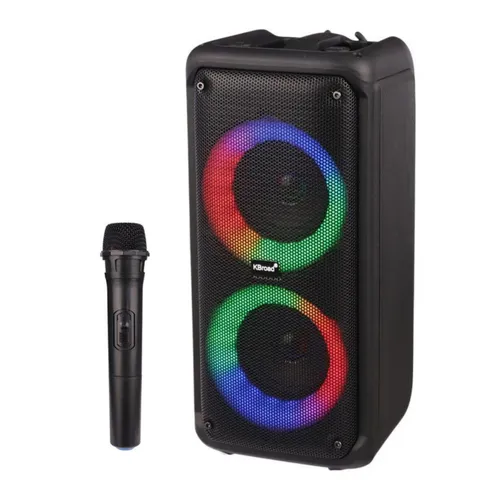 KTS-1973 3" x 2 Portable Wireless Bluetooth Speaker with Wireless Mic