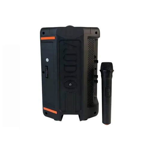 KTS Speaker KTS-1329 6.5 Inch Twin Loudspeakers Wireless Bluetooth Speaker with Free Wireless Microphone Party & Karaoke