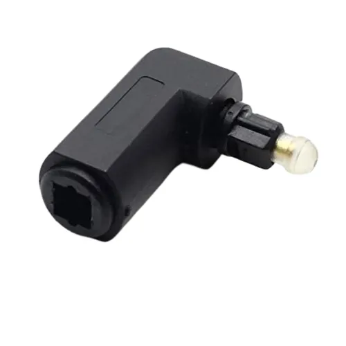 L - Shape Toslink Male To Female Optical Adapter