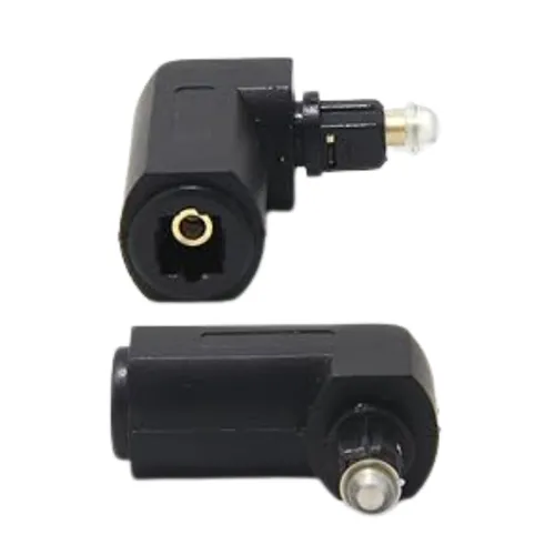 L - Shape Toslink Male To Female Optical Adapter