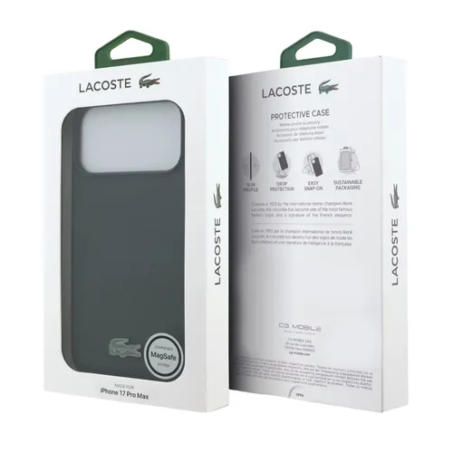 Lacoste Magsafe Leather Hard Case for iPhone 17 Pro Max