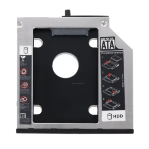 Laptop Secondary Hard Drive Caddy 9.5mm Slim [Optical Drive Replacement]