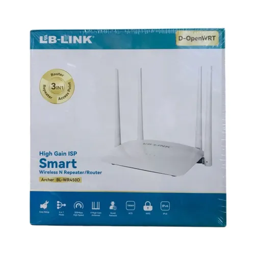 LB-Link BL-WR450D 3 In 1 High Gain ISP Smart Wireless N Repeater/Router