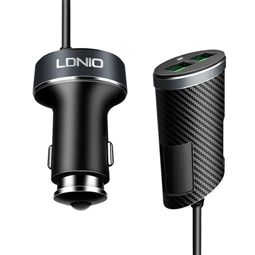 LDNIO 2+2 USB Front & Back Seat Car Charger