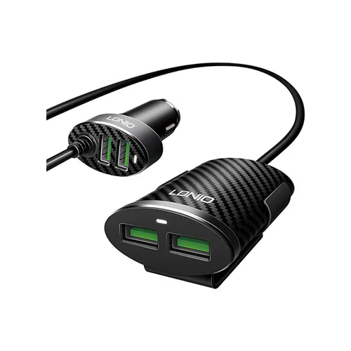 LDNIO 2+2 USB Front &amp; Back Seat Car Charger