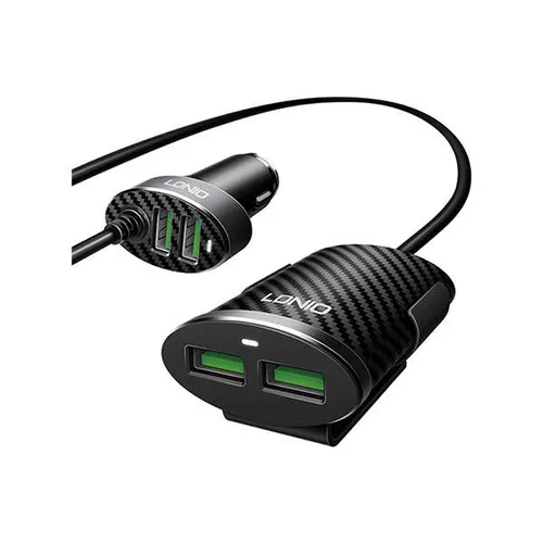LDNIO 2+2 USB Front & Back Seat Car Charger