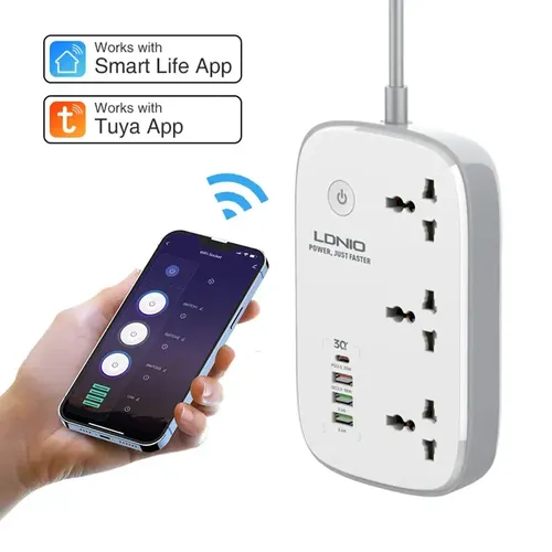 LDNIO 3 AC Outlets Wi-Fi Smart Power Strip SCW3451