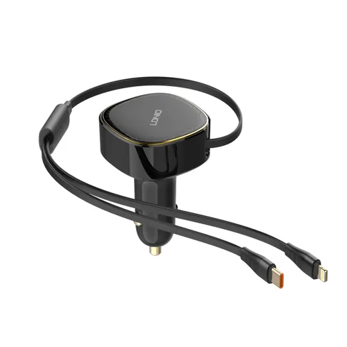 LDNIO 30W Wired Type-C OR Lightning Ultra Fast Car Charger